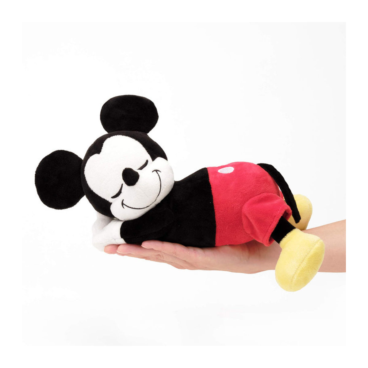 Disney Mickey Maus Umarmungskissen von Morishita in Schwarz, 30 cm Durchmesser, aus Mikrofaser-Plüsch - Bild 6