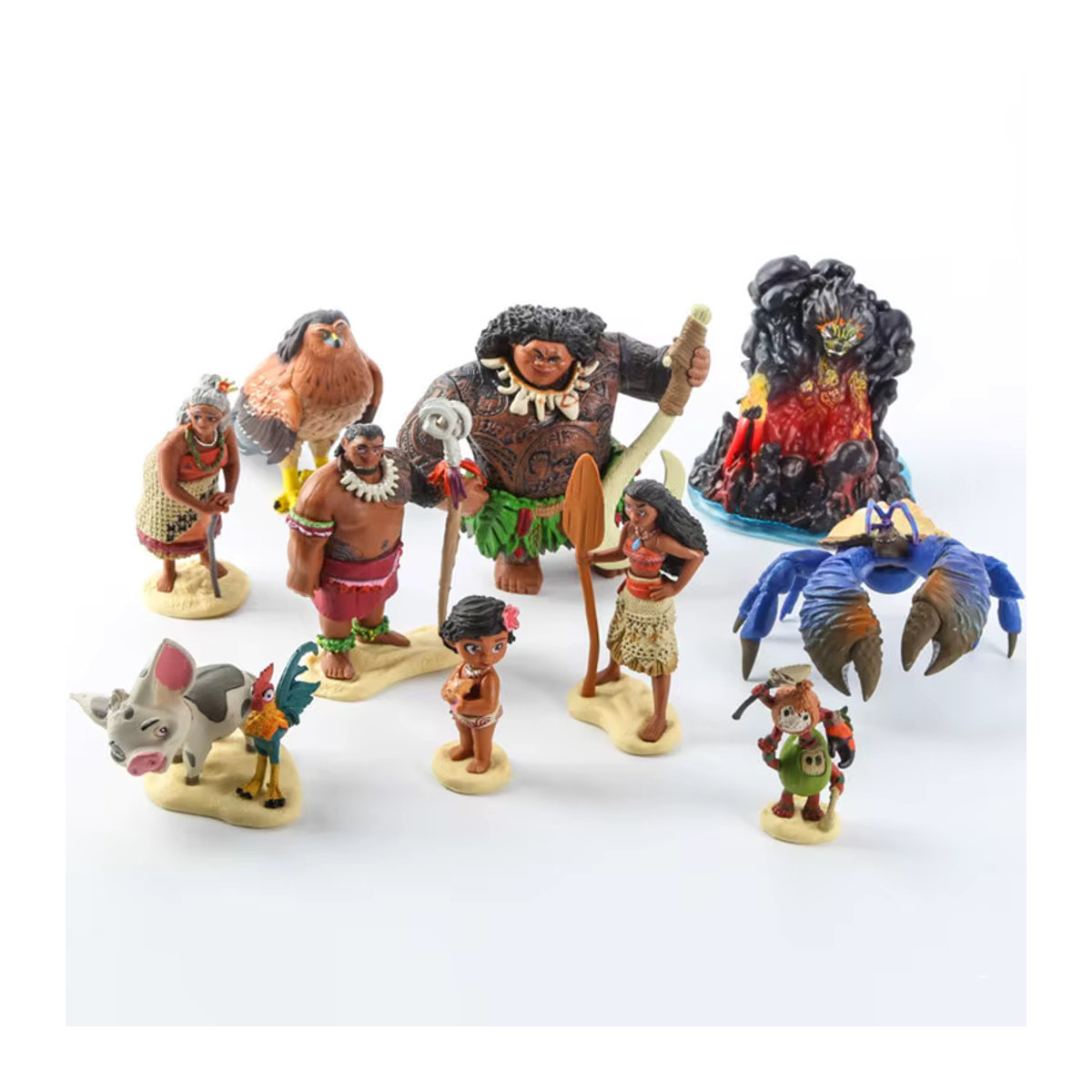 Disney Moana Prinzessin Anime Figuren Set aus 10 Teilen aus PVC als Sammlerstücke und Spielzeug für Kinder - Bild 3