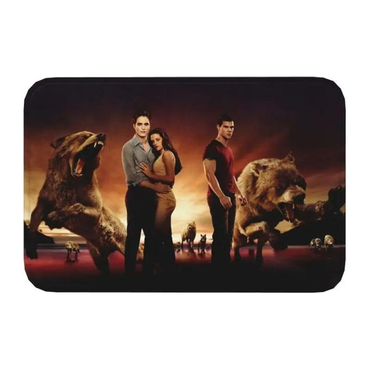 Disney The Twilight Saga Edward Cullen Fußmatte Rutschfest für Eingang, Küche oder Bad, B/T: 50 x 30 cm - Bild 1
