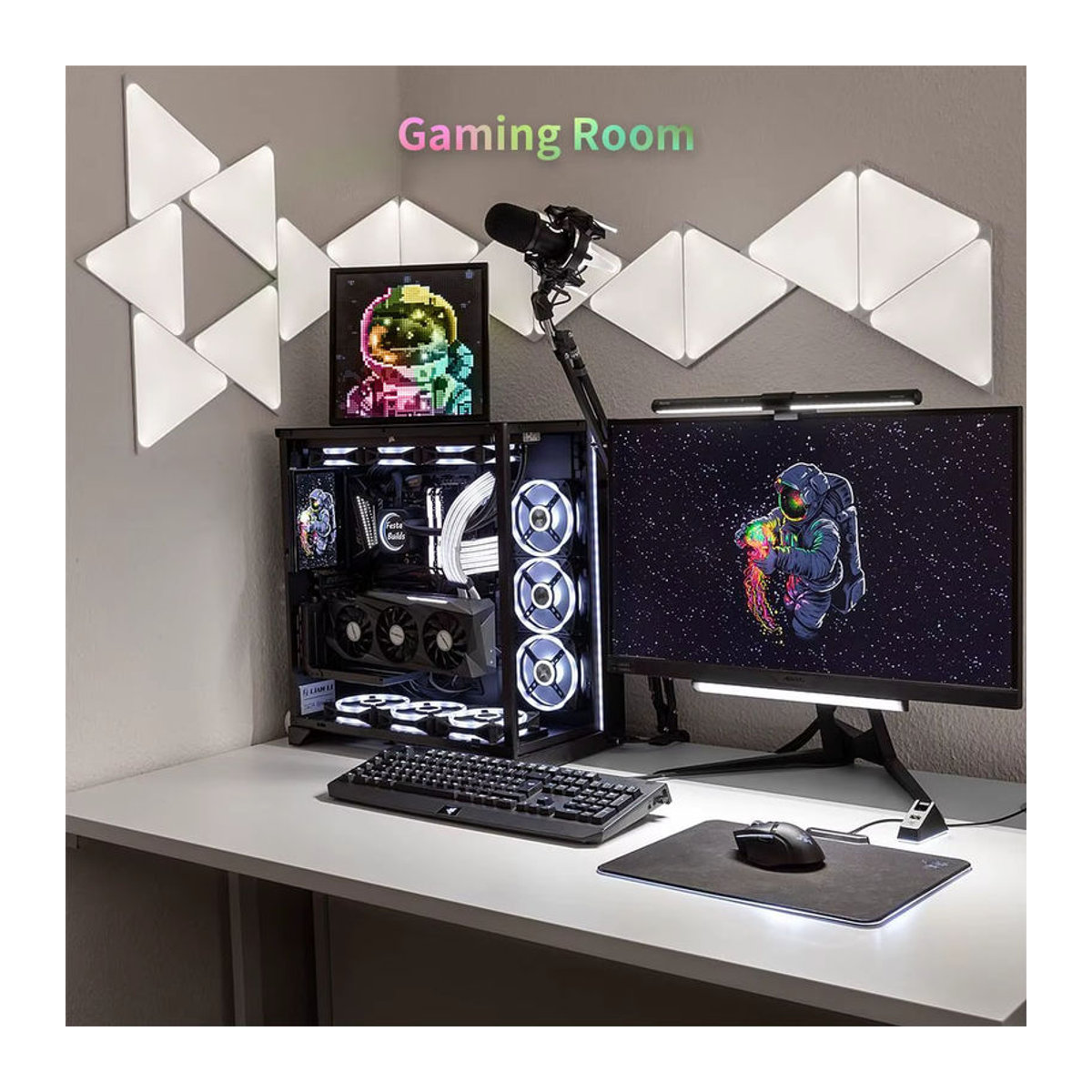 Divoom Pixoo 64 WiFi Pixel Art Display Schwarz – Digitaler Bilderrahmen mit App-Steuerung und 64x64 LED Panel für moderne Dekoration - Bild 2