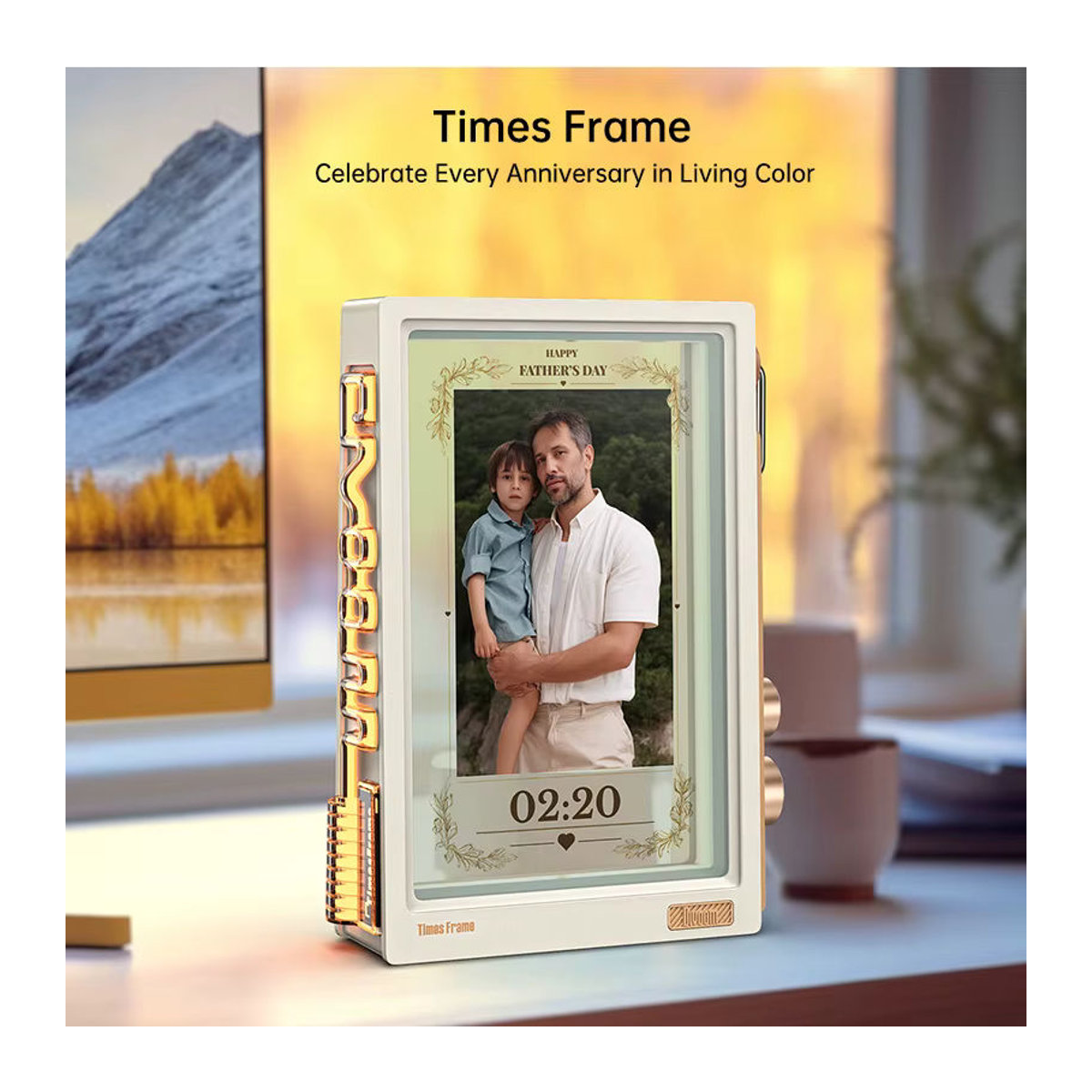 Divoom Times Frame 10,1 Zoll WiFi-Pixel-Display als Smart Home Schreibtischdeko mit DIY-Uhr, Krypto- und Stock-Ticker sowie Wetter- und Kalenderfunktion in Schwarz oder Weiß - Bild 2