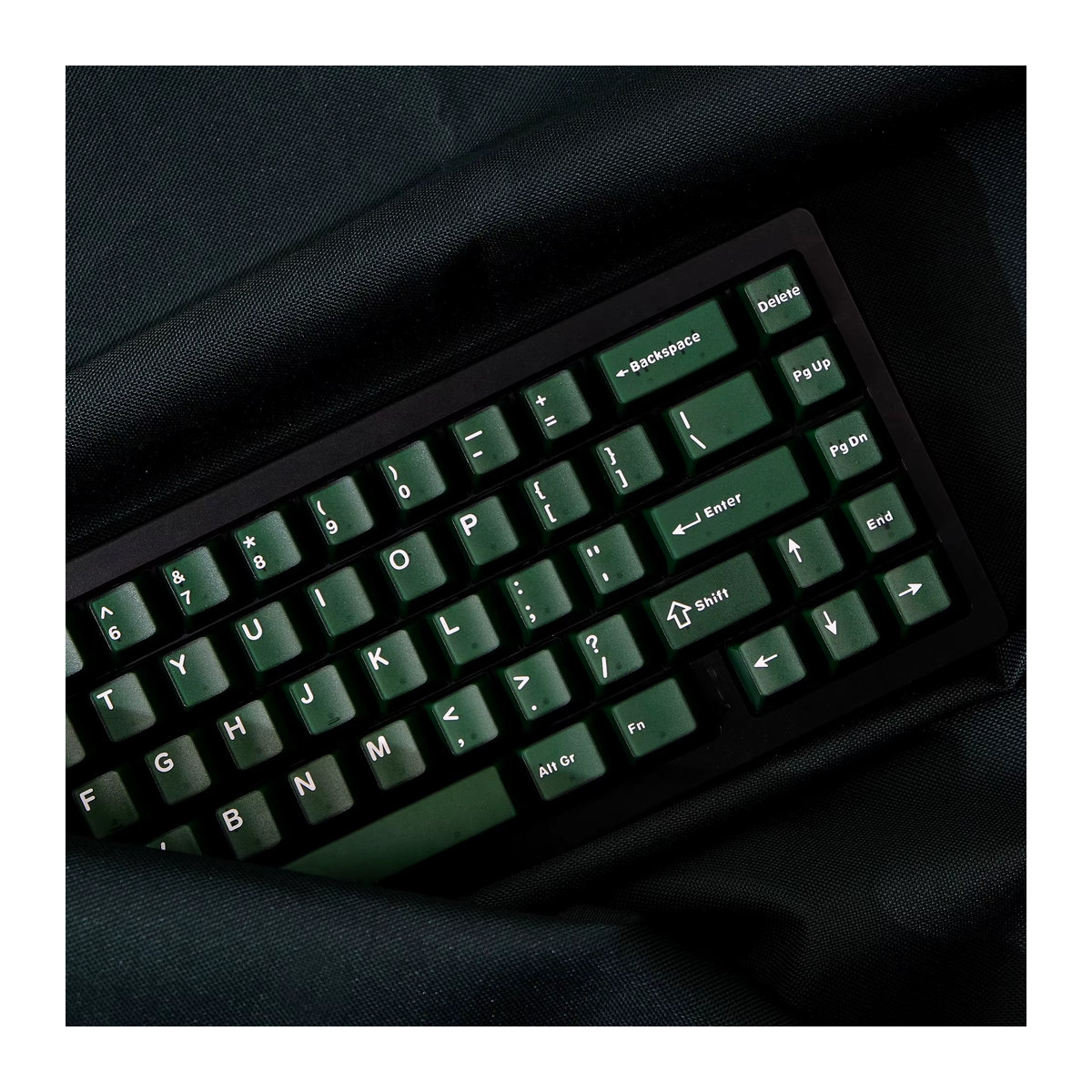 DIXSG 114-Tasten Tastenkappen Set in Smaragdgrün, halbtransparente Double Shot ABS Tastenkappen mit Kirschprofil für Gateron MX Switches - Bild 2