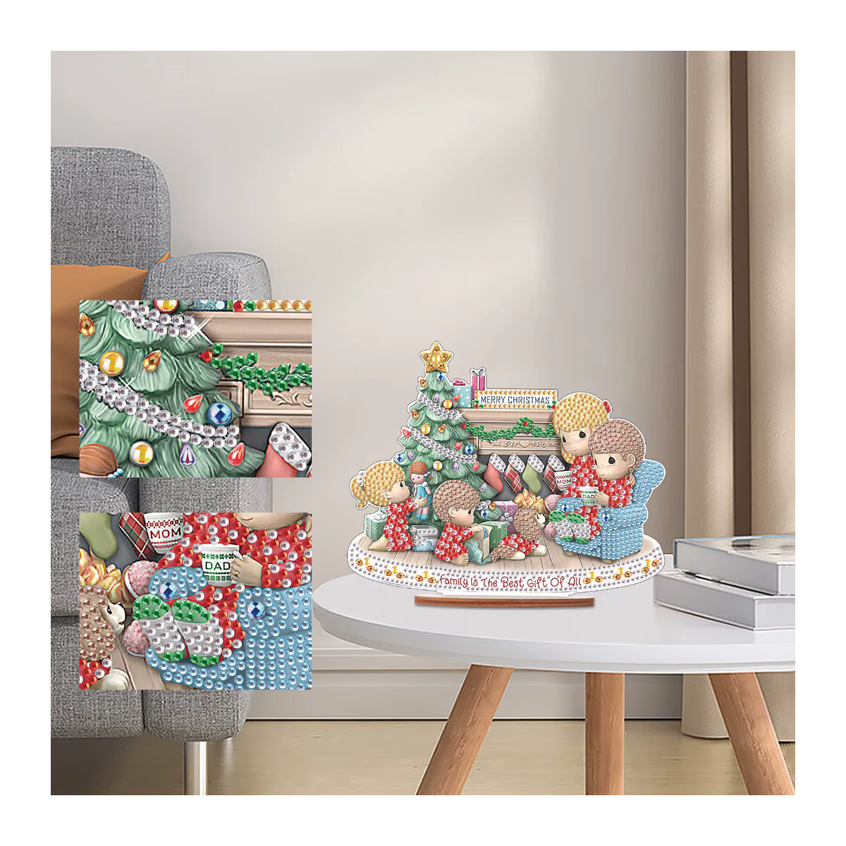 DIY Diamant Malerei Kit Weihnachten für die Tischdekoration in Multicolor - Bild 2
