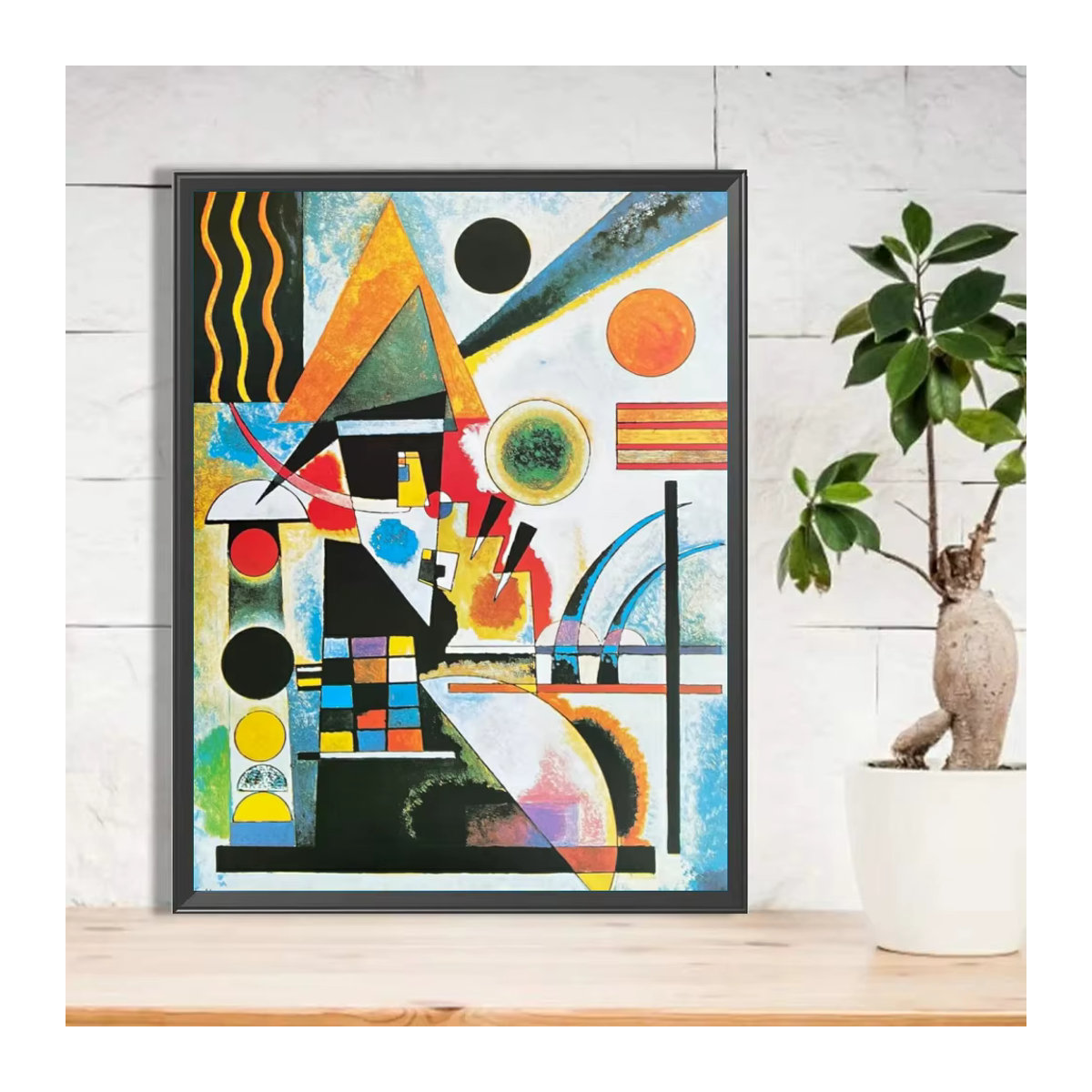 DIY Diamant Mosaik Malerei Wassily Kandinsky Abstrakte Kunst Multicolor B/H: 40 x 30 cm - Bild 2