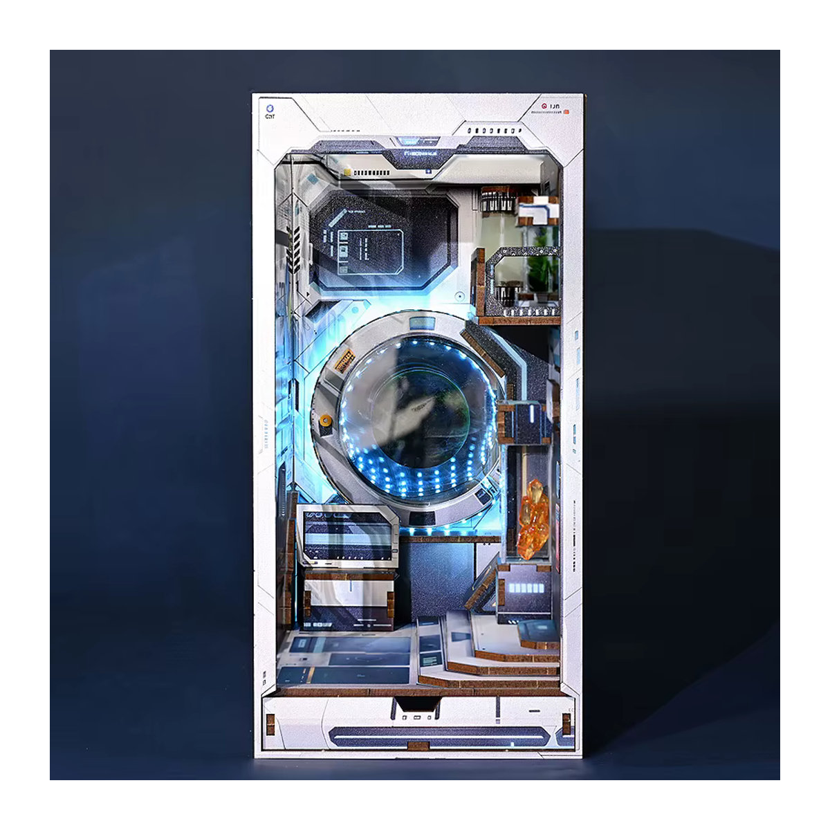 DIY Holz Buch Nook Regal Einsatz Sci-Fi Alien Hub Bausatz von zuuton, mehrfarbig - Bild 5