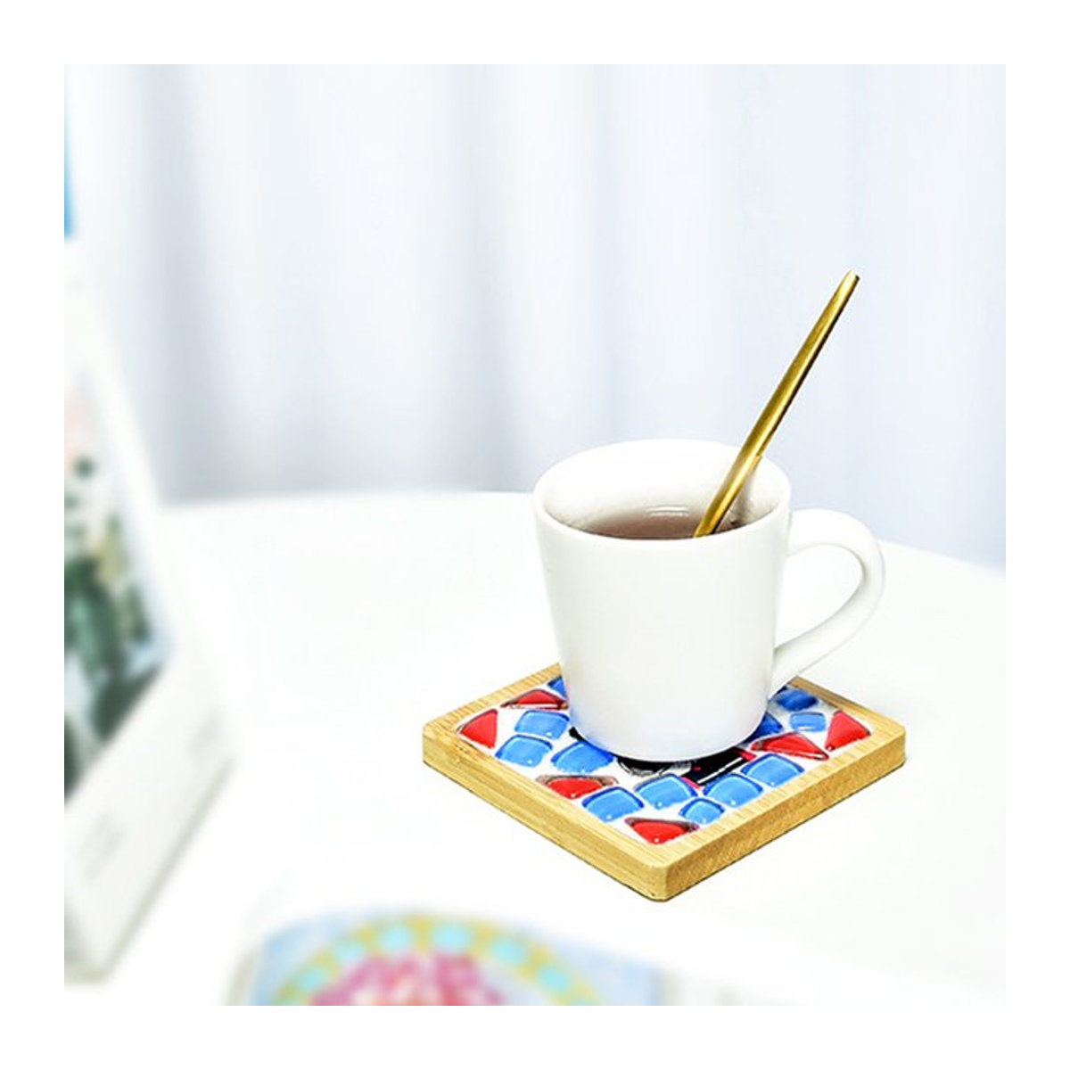 DIY Mosaik Set für Kinder zum Gestalten von Sukkulenten-Töpfen und Untersetzern in Multicolor - Bild 1