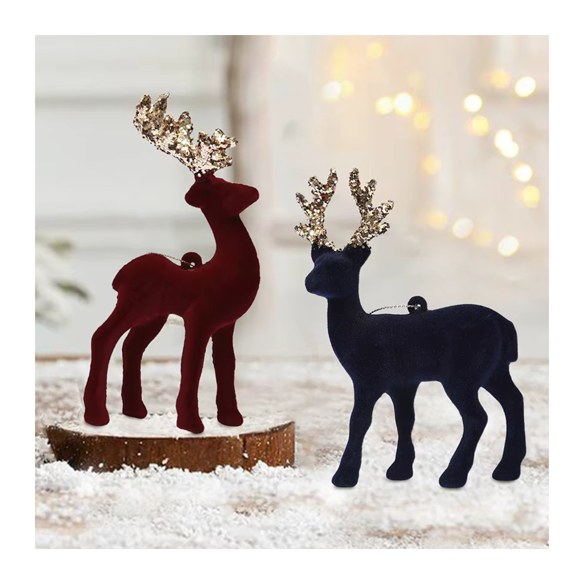 DIY Rentier Weihnachtsanhänger in Silber für deinen Weihnachtsbaum und zur Dekoration - Bild 3