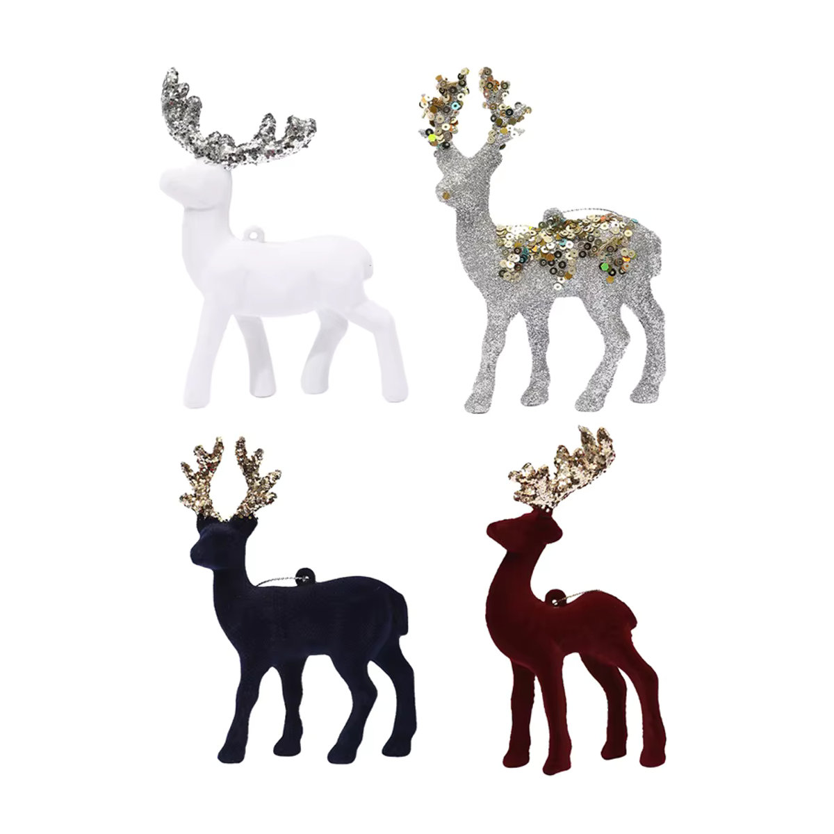 DIY Rentier Weihnachtsanhänger in Silber für deinen Weihnachtsbaum und zur Dekoration - Bild 5