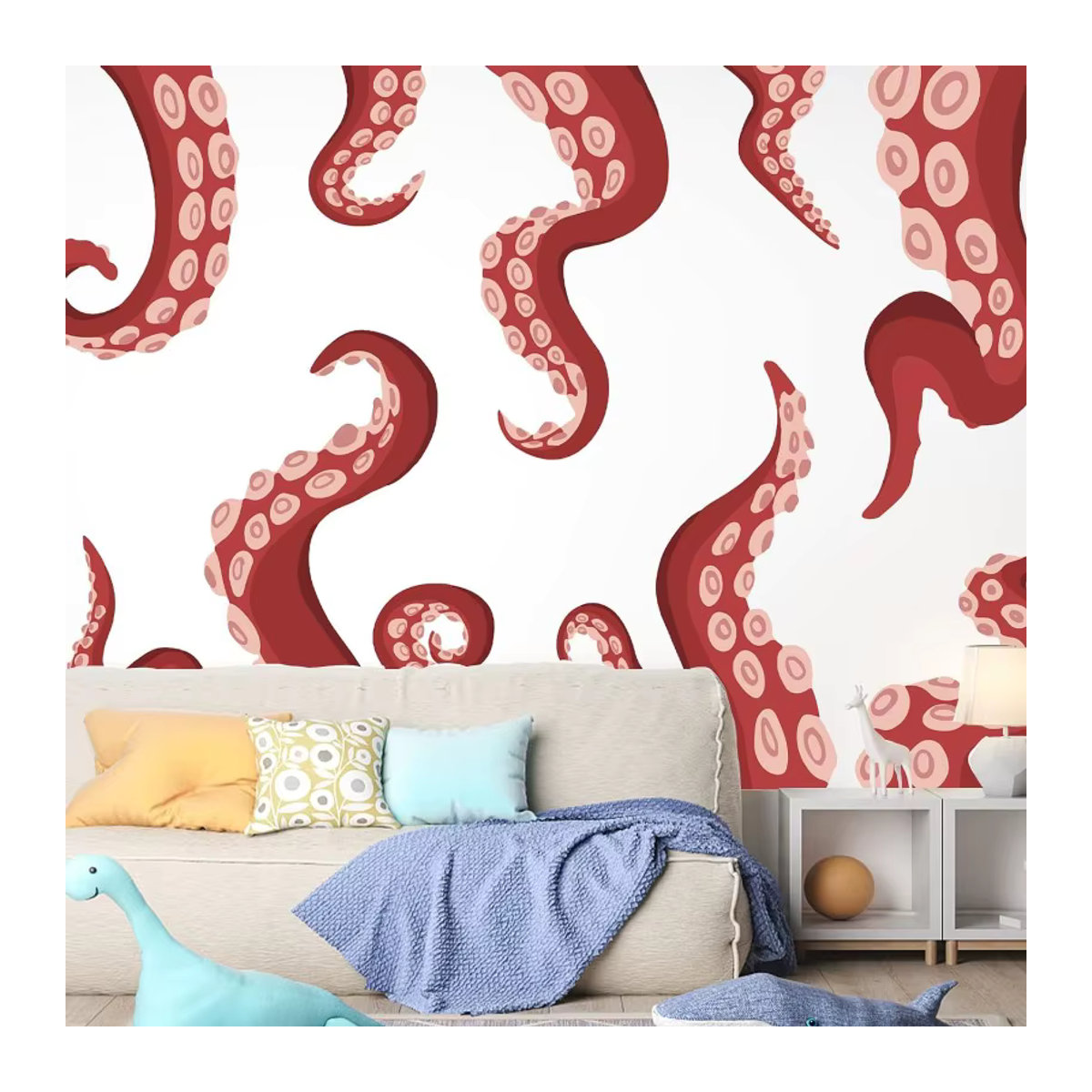 DIY Wandtattoo Octopus Tentacles Sea Monster aus PVC zum Aufkleben für deine Wanddekoration - Bild 4