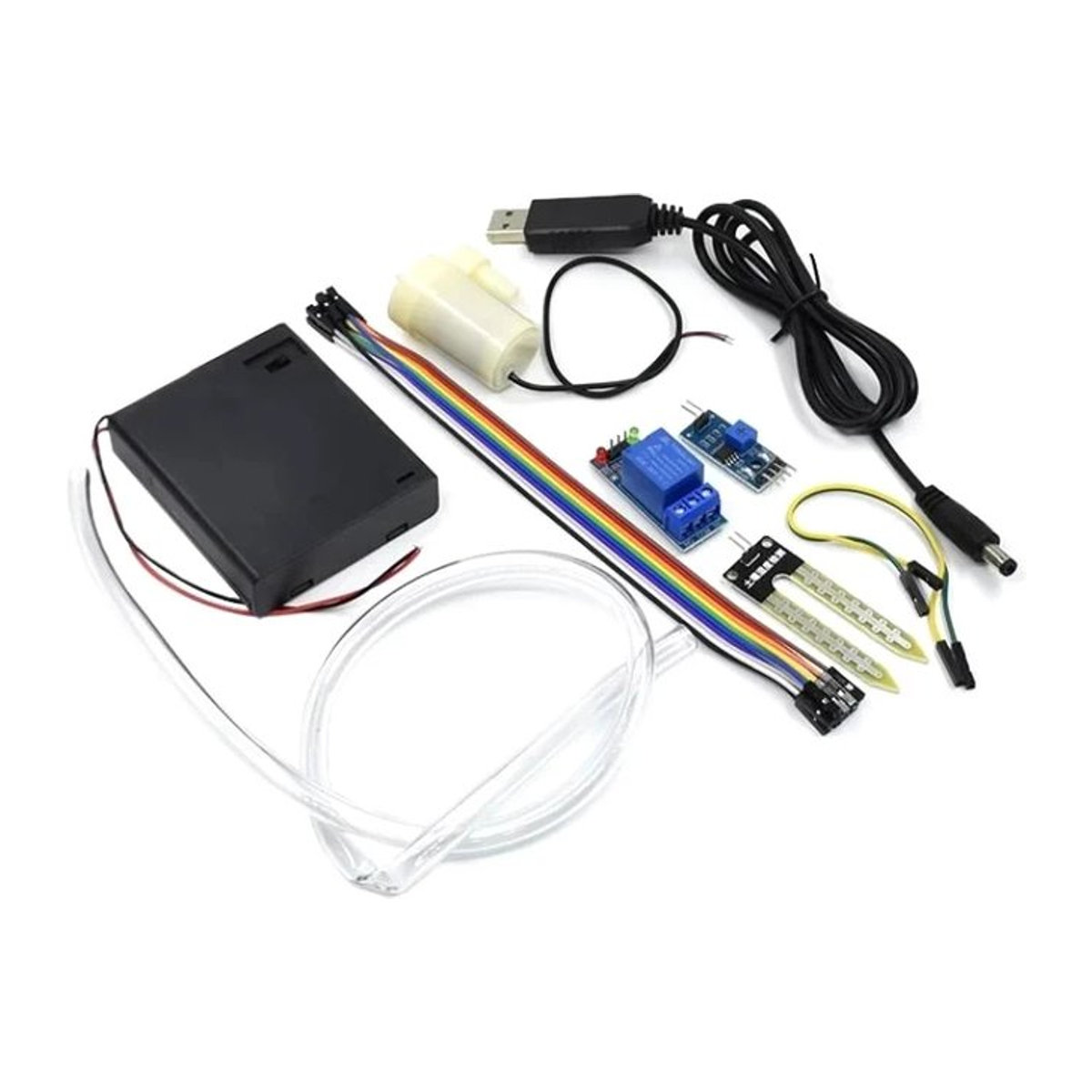 DIY Wasserpumpen Modul Kit zur automatischen Bodenfeuchte Erkennung für Garten-Tropfbewässerungssysteme - Bild 1
