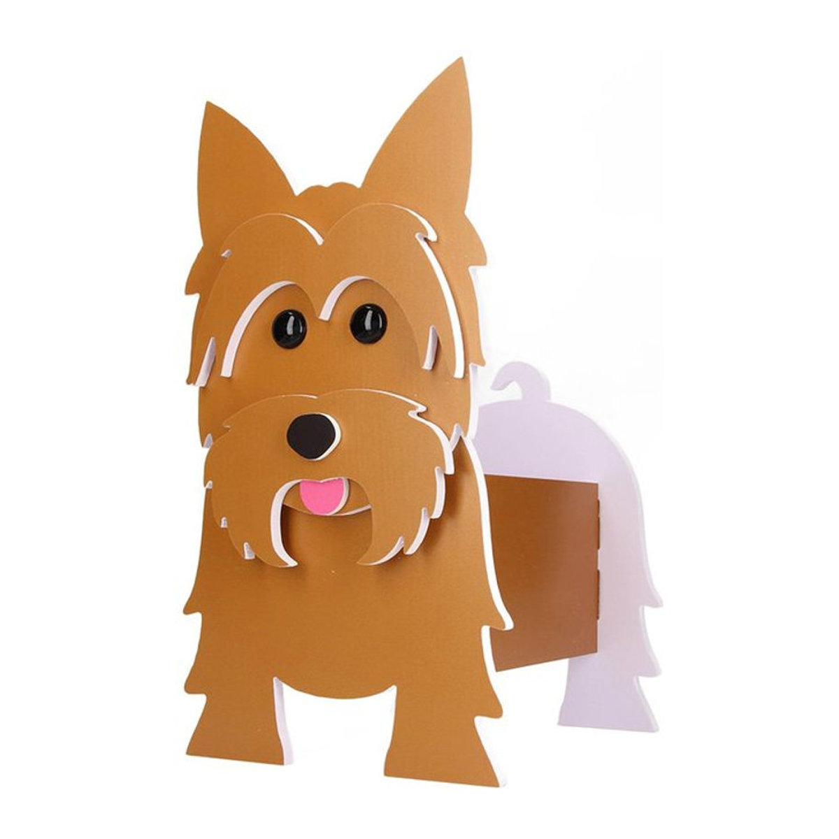 DIYelecs Hunde-Pflanzgefäß aus Kunststoff in Braun für die Innendekoration - Bild 1