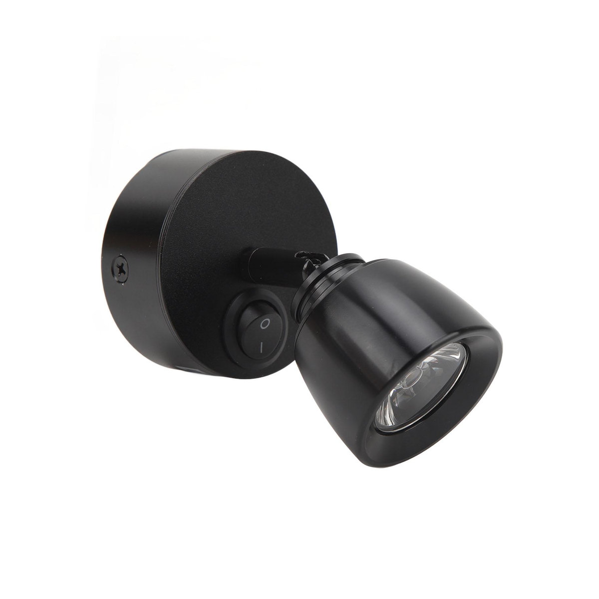 DIYelecs LED Leselampe für Wohnmobil, LKW und Yacht, Warmweißes Licht, Schwarz, DC12V bis 24V - Bild 1