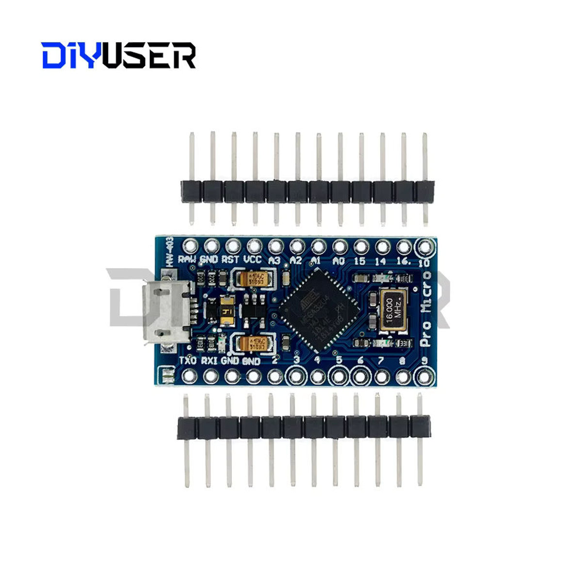 DIYUSER ATMEGA32U4 Modul Pro-Micro Ersatz Board mit USB Type-C, 5V, 16MHz, Blau - Bild 5