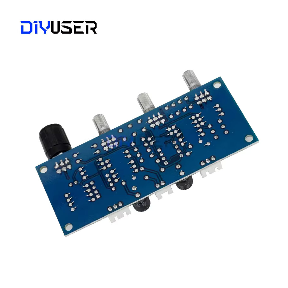 DIYUSER XH-A901 NE5532 Tone Board Vorverstärker mit Höhen Bass und Lautstärke Einstellung in Blau - Bild 3