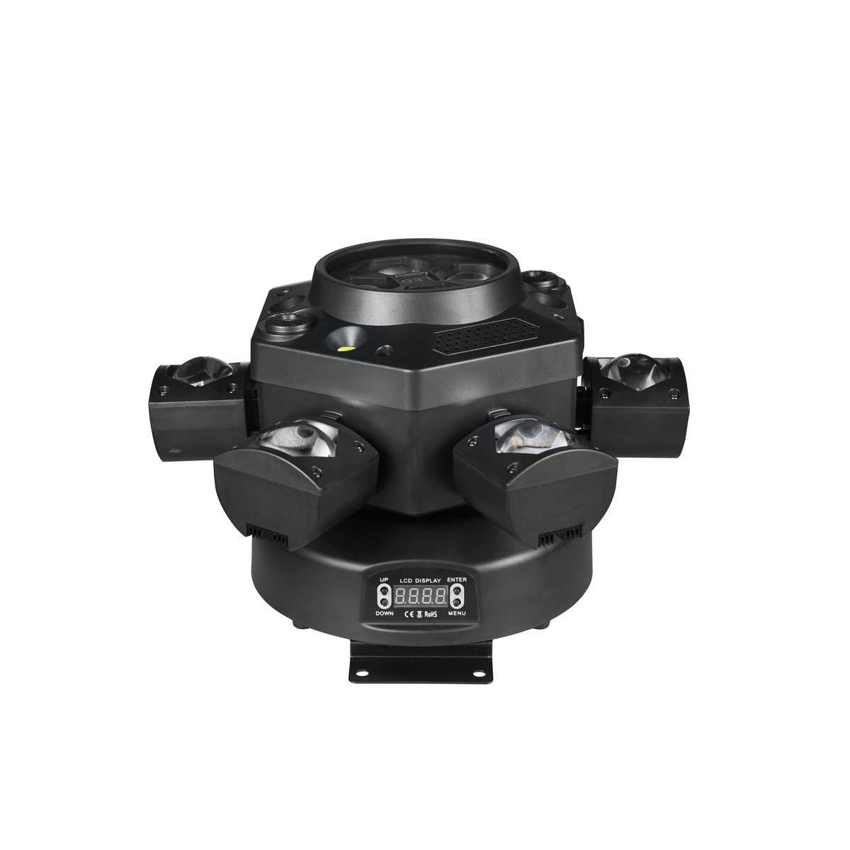 DJ AiK RGB Moving Head Spotlight mit Laser und DMX für Party und Bühne, 150W - Bild 2