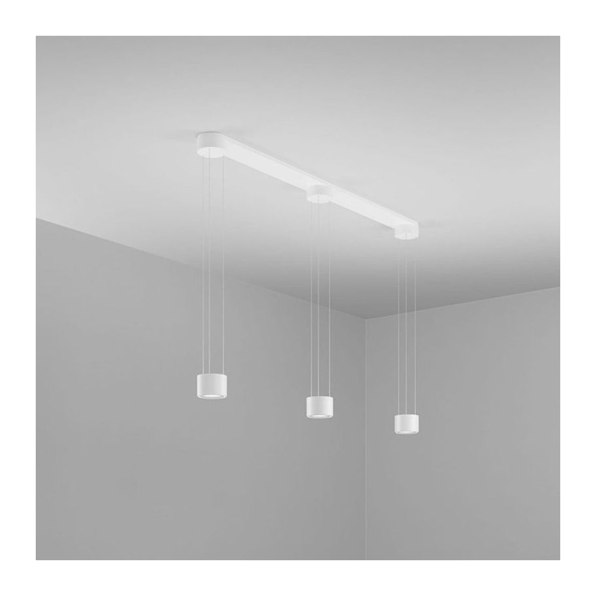DLS Lighting Hanging Clippo CS III LED-Pendelleuchte aus Aluminium in Weiß mit dim2warm Funktion (1800K - 3000K) - Bild 1