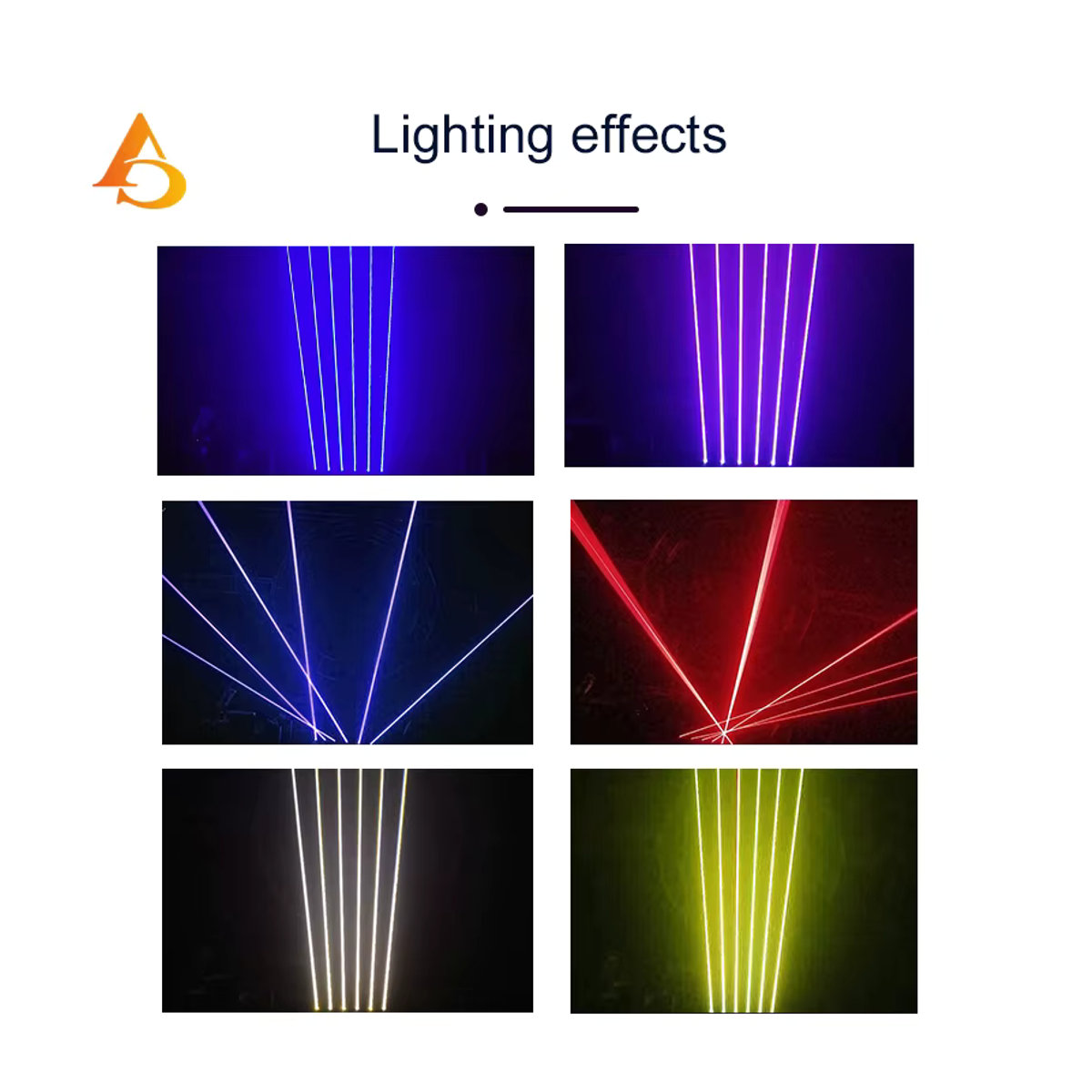 DMX RGB 3in1 Bar Licht mit 6x500mW Laser Moving Head für DJ, Disco, Hochzeit und Bühnenbeleuchtung - Bild 5
