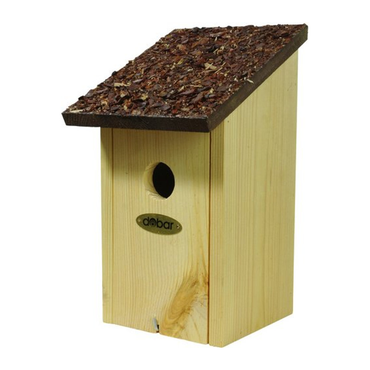 DOBAR Nistkasten aus Kiefer Massivholz in Braun B/H/T: 16,5 x 27 x 14,5 cm - Bild 1