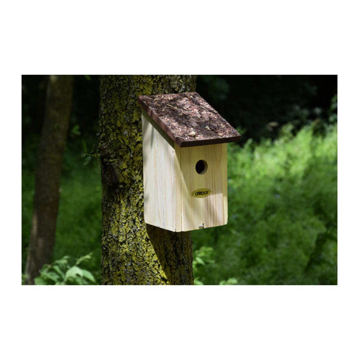 DOBAR Nistkasten aus Kiefer Massivholz in Braun B/H/T: 16,5 x 27 x 14,5 cm - Bild 2