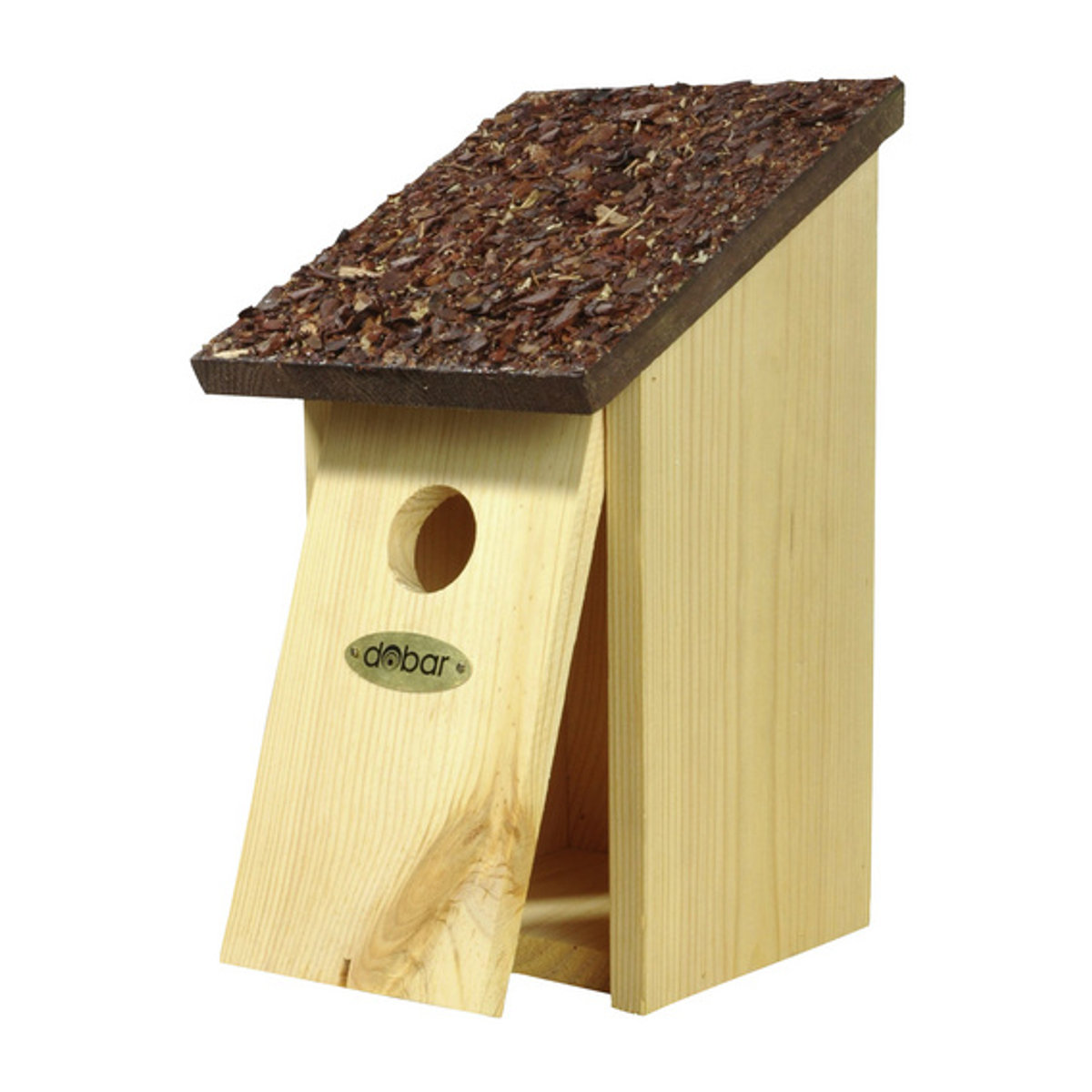 DOBAR Nistkasten aus Kiefer Massivholz in Braun B/H/T: 16,5 x 27 x 14,5 cm - Bild 4