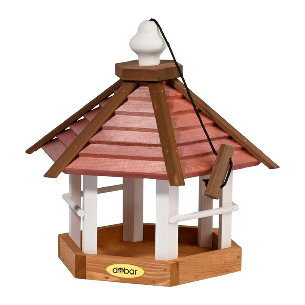 Dobar Vogelhaus Herbstfrüchte 2er-Set aus Kiefernholz hängend, B/T/H: 22,5 x 21 x 16 cm, bunt - Bild 1