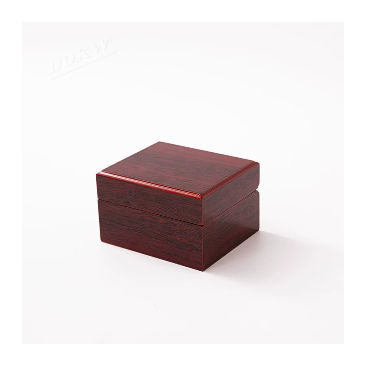 DOKW Uhrenbox aus Holz mit Klavierlack in Rot und Braun zur Aufbewahrung und Präsentation von mechanischen Armbanduhren - Bild 4