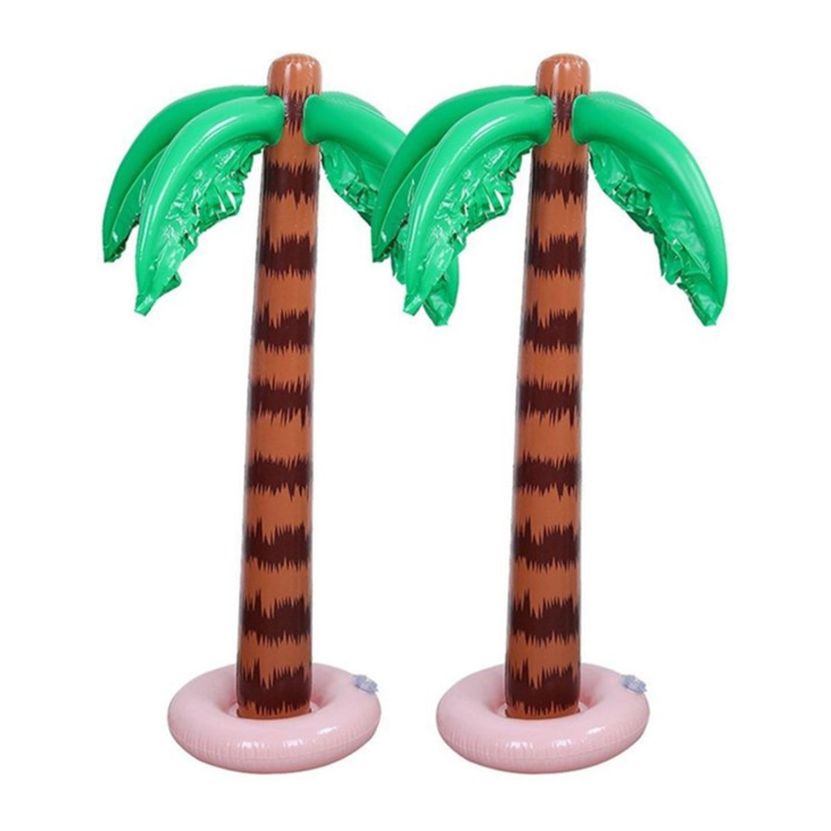 DOORSACCERY Aufblasbare Palme für Strand und Pool Party, tropische Kokospalme in Grün und Mehrfarbig, Höhe: 90 cm - Bild 1