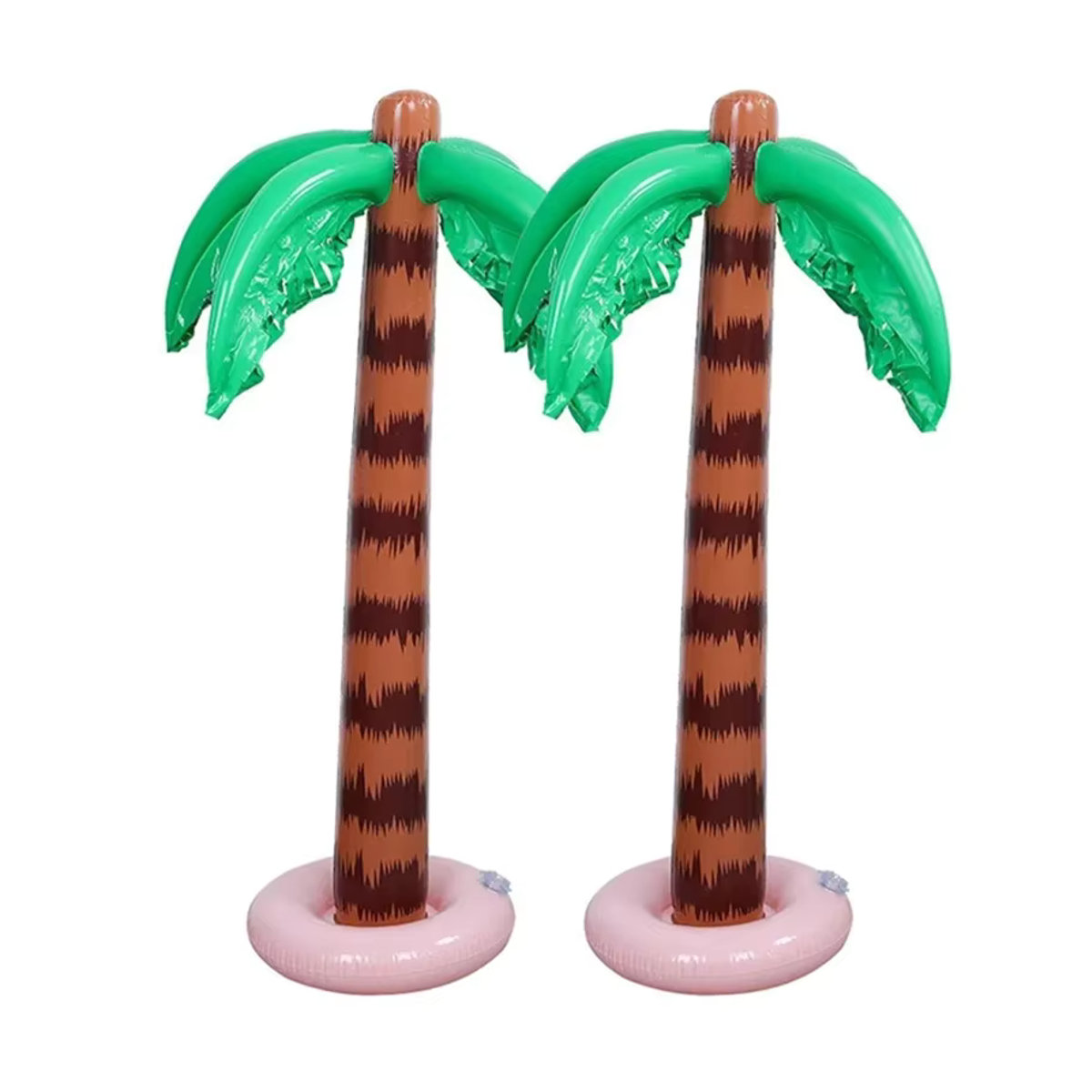 DOORSACCERY Aufblasbare Palme für Strand und Pool Party, tropische Kokospalme in Grün und Mehrfarbig, Höhe: 90 cm - Bild 5