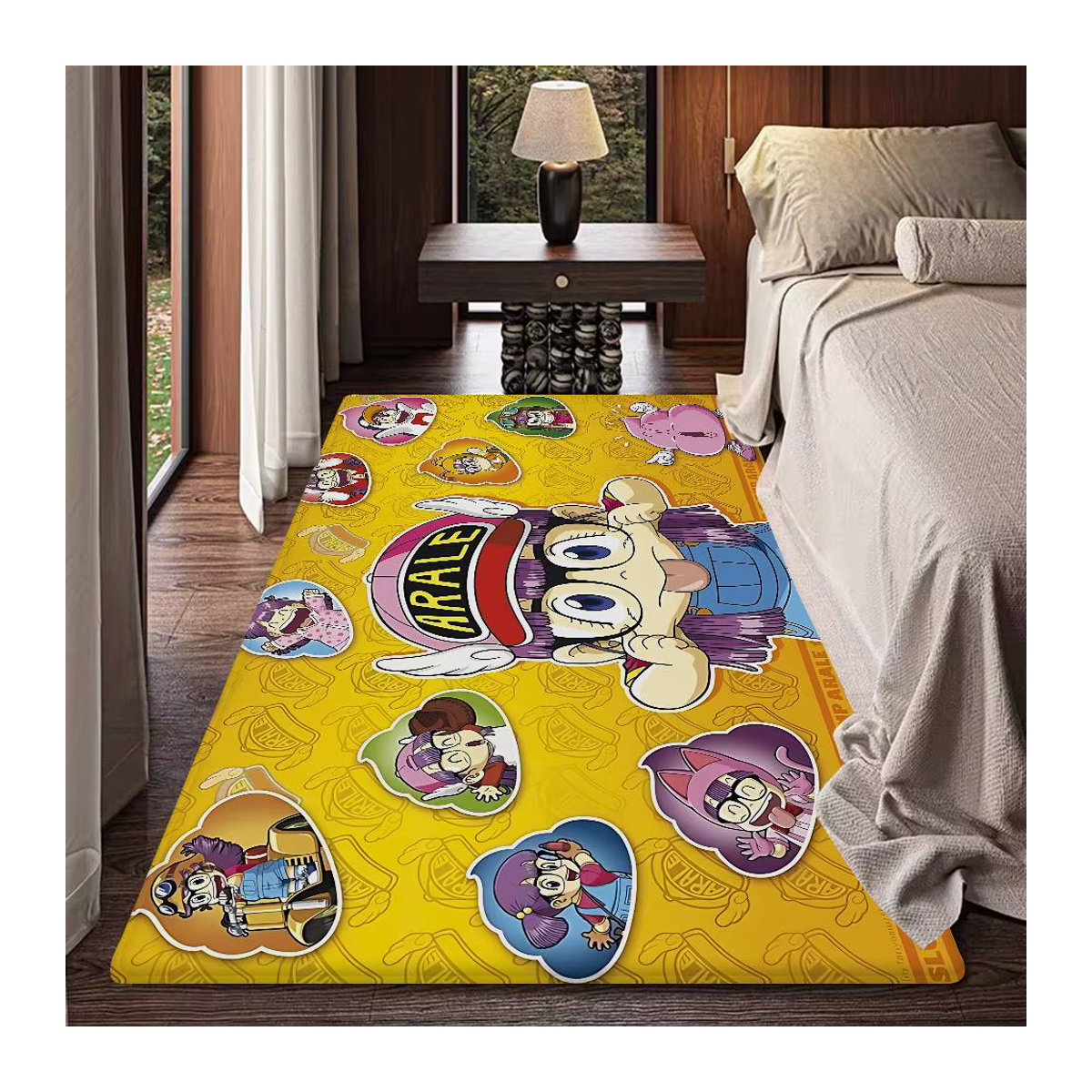 Dr. Slump Anime Bodenmatte multicolor, rechteckige rutschfeste Fußmatte für drinnen und draußen - Bild 3