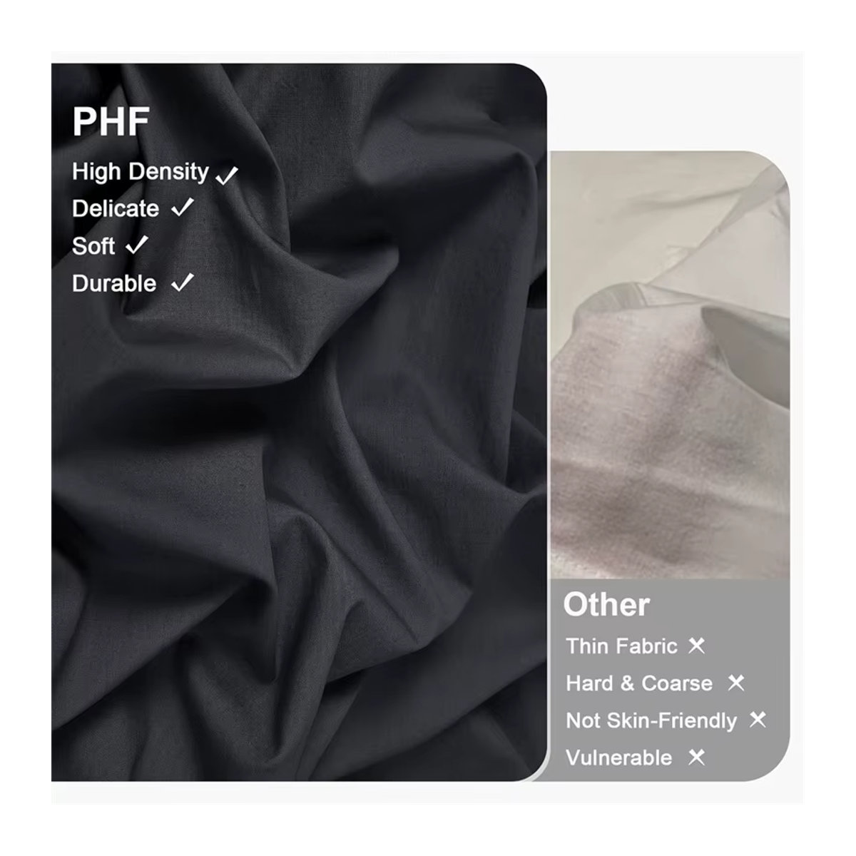 Dreamreal Bettwäsche aus 100 % gewaschener Baumwolle im japanischen minimalistischen Stil, einfarbig in Schwarz oder Braun Grün - Bild 3