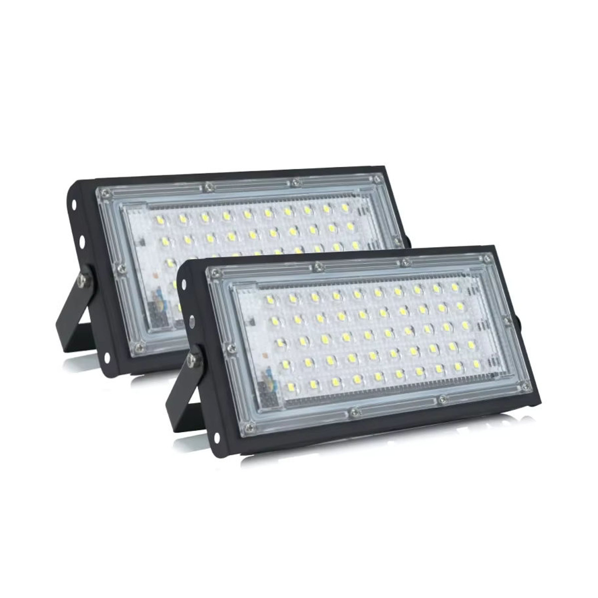 DSELCHUN 2er Set LED Außenstrahler 50 W IP65 Wasserdicht Schwarz Aluminium - Bild 6
