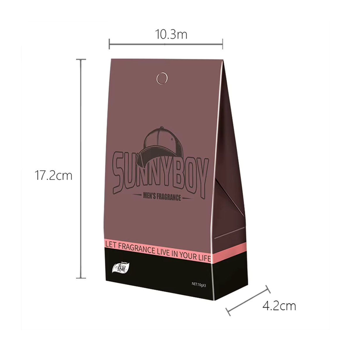Duftbeutel für den Kleiderschrank mit Gewürz-Aroma für Männer aus Papier zum Aufhängen - Bild 2
