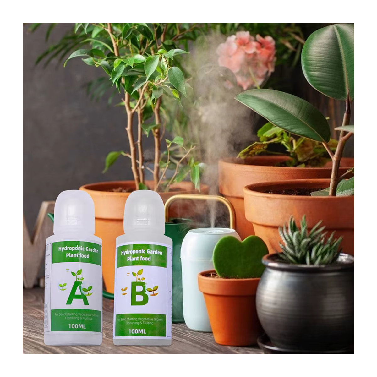 Dünger AB Zweiteiliges Set für Hydrokultur, Nährstoffe für Blumen, Gemüse, Gras und Lebensmittel - Bild 2