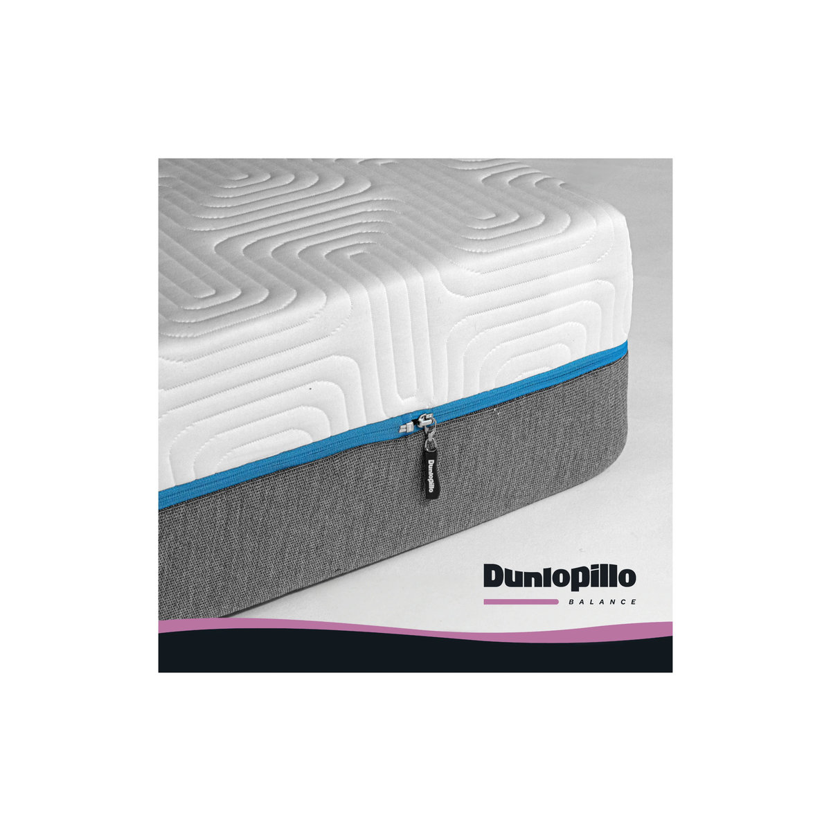 Dunlopillo Matratze Balance T 1.000 mit Taschenfederkern H3 in Weiß, B/T/H: 80 x 200 x 23 cm - Bild 3
