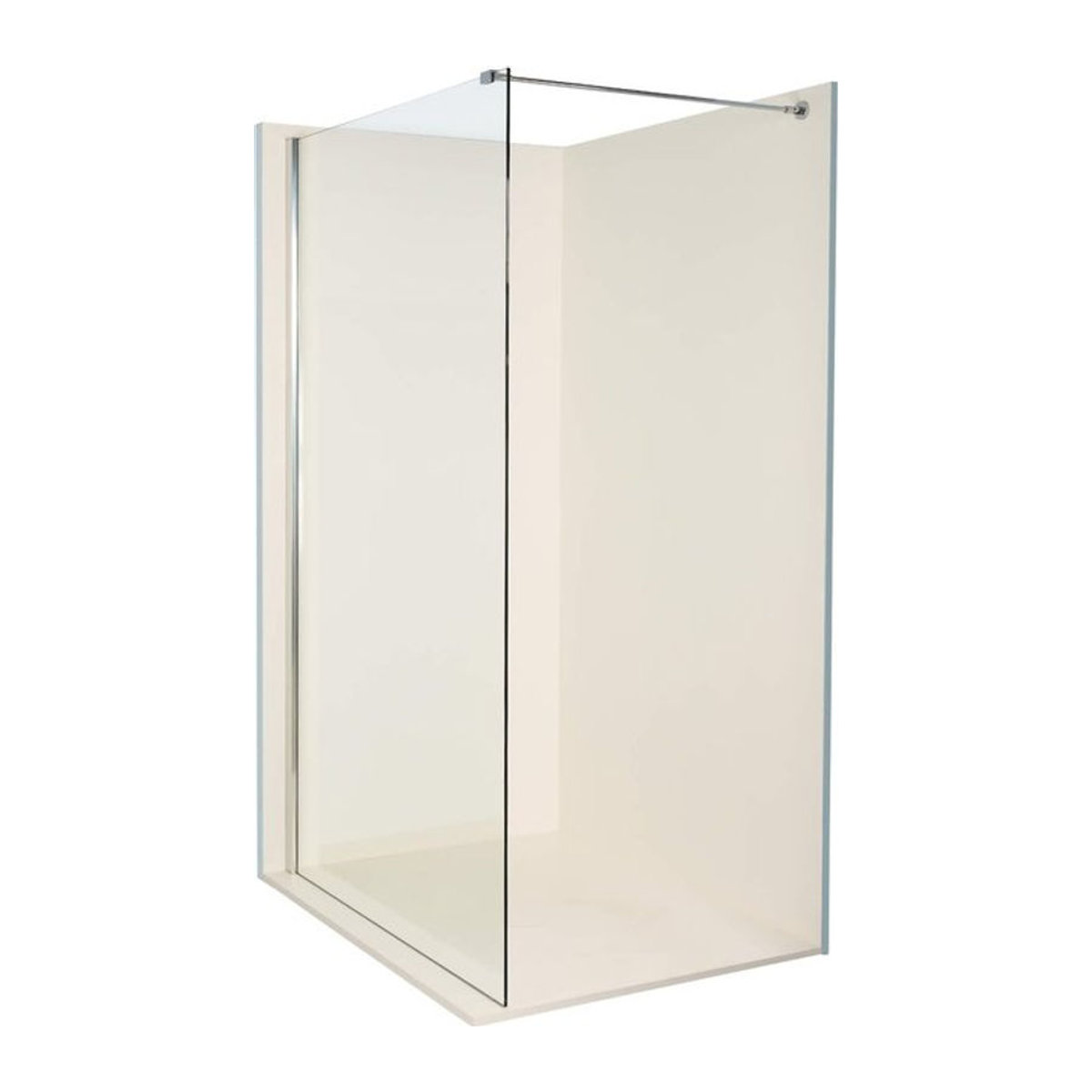 Dusbad Vital 8 Walk-in Solo Duschwand aus Glas und Aluminium, B: 110 cm, H: 203 cm - Bild 1