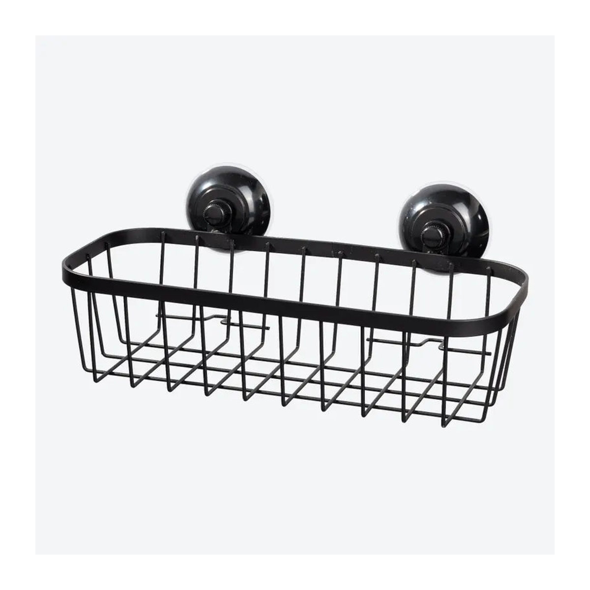 Duschablage Badregal aus Metall in Schwarz matt, B/T/H: 26 x 12 x 7 cm - Bild 2