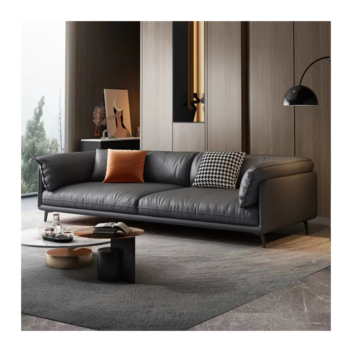 DUTRIEUX Modernes Sofa mit Design Armlehne in Grün - Bild 2