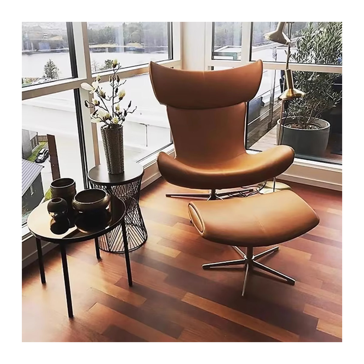 DUTRIEUX Nordic Liegestuhl für Wohnzimmer und Büro als bequemer Akzentstuhl - Bild 3