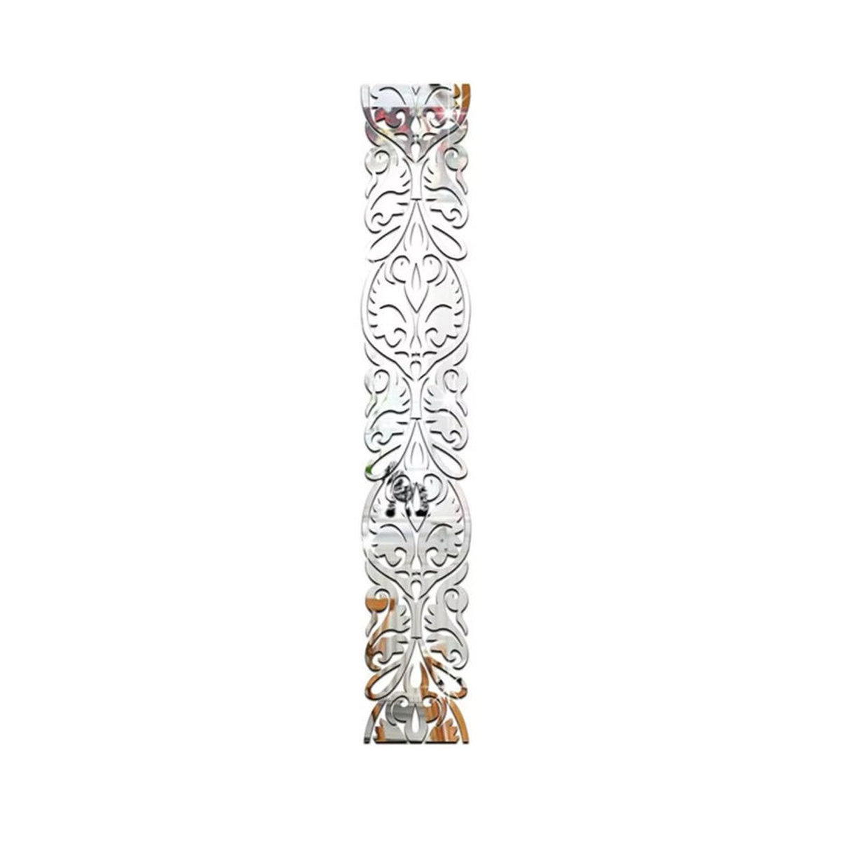 DXLYMYU 3D Acryl Spiegel Aufkleber in Silber für die Wanddekoration, unregelmäßige Streifen-Design Wandgestaltung aus Kunststoff - Bild 4