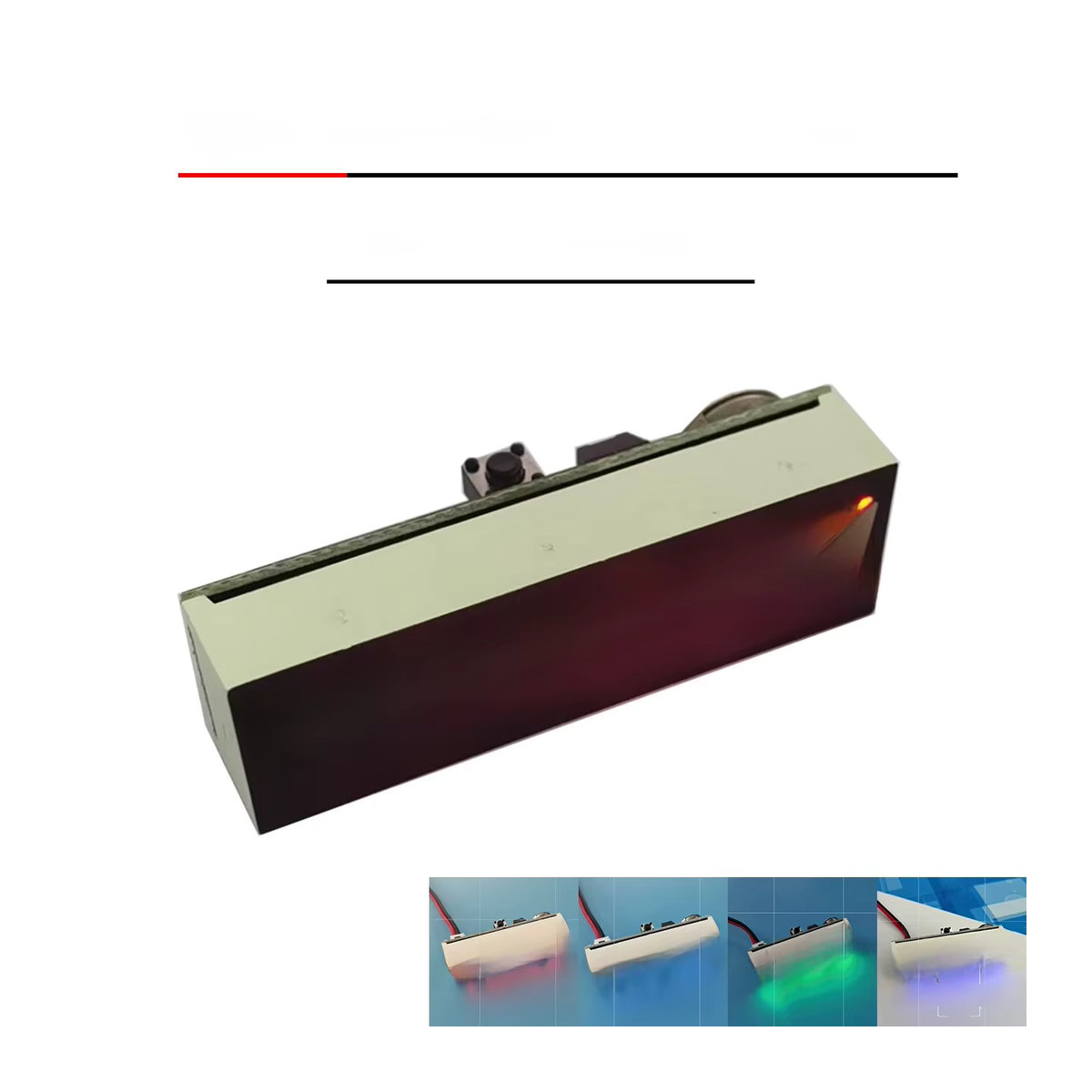 DykbRadio Digitale LED-Uhr mit zweitem Anzeigemodul und Helligkeitsanpassung, Schwarz oder Weiß, Kunststoff, Rechteckig - Bild 4