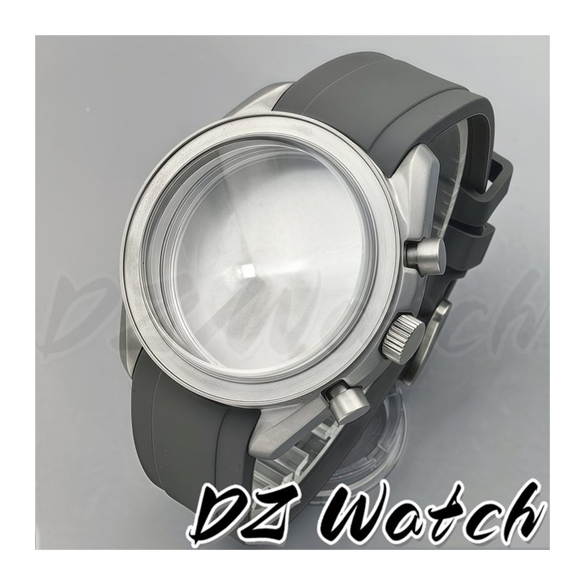 DZ Titan-Uhrengehäuse 40 mm mit Glas für VK63-Quarz-Chronographenwerk, VK63-beschichtet, Blau Grün Schwarz Silber Grau - Bild 1