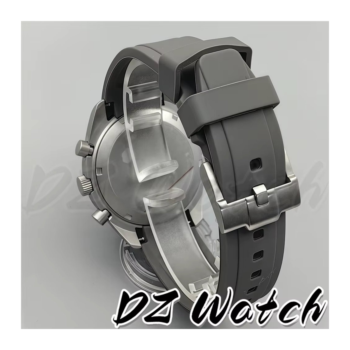 DZ Titan-Uhrengehäuse 40 mm mit Glas für VK63-Quarz-Chronographenwerk, VK63-beschichtet, Blau Grün Schwarz Silber Grau - Bild 2
