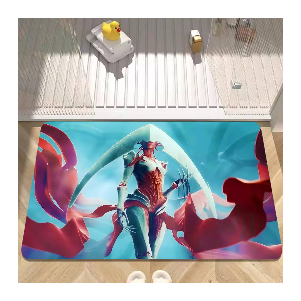 E-Elesh Norn Rutschfeste und wasserabsorbierende Raummatte aus Vliesstoff, B/B: 40 x 60 cm - Bild 1