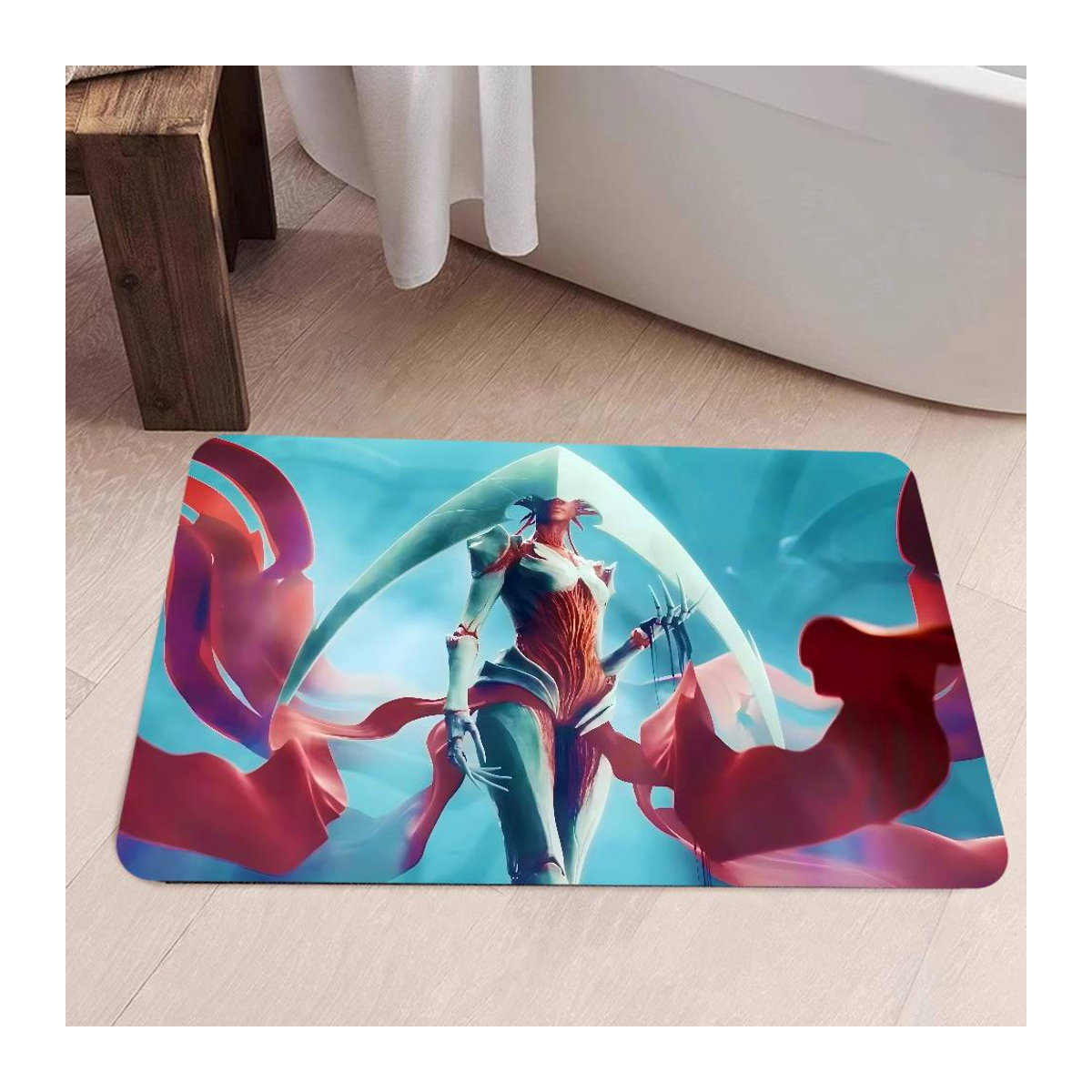 E-Elesh Norn Rutschfeste und wasserabsorbierende Raummatte aus Vliesstoff, B/B: 40 x 60 cm - Bild 5