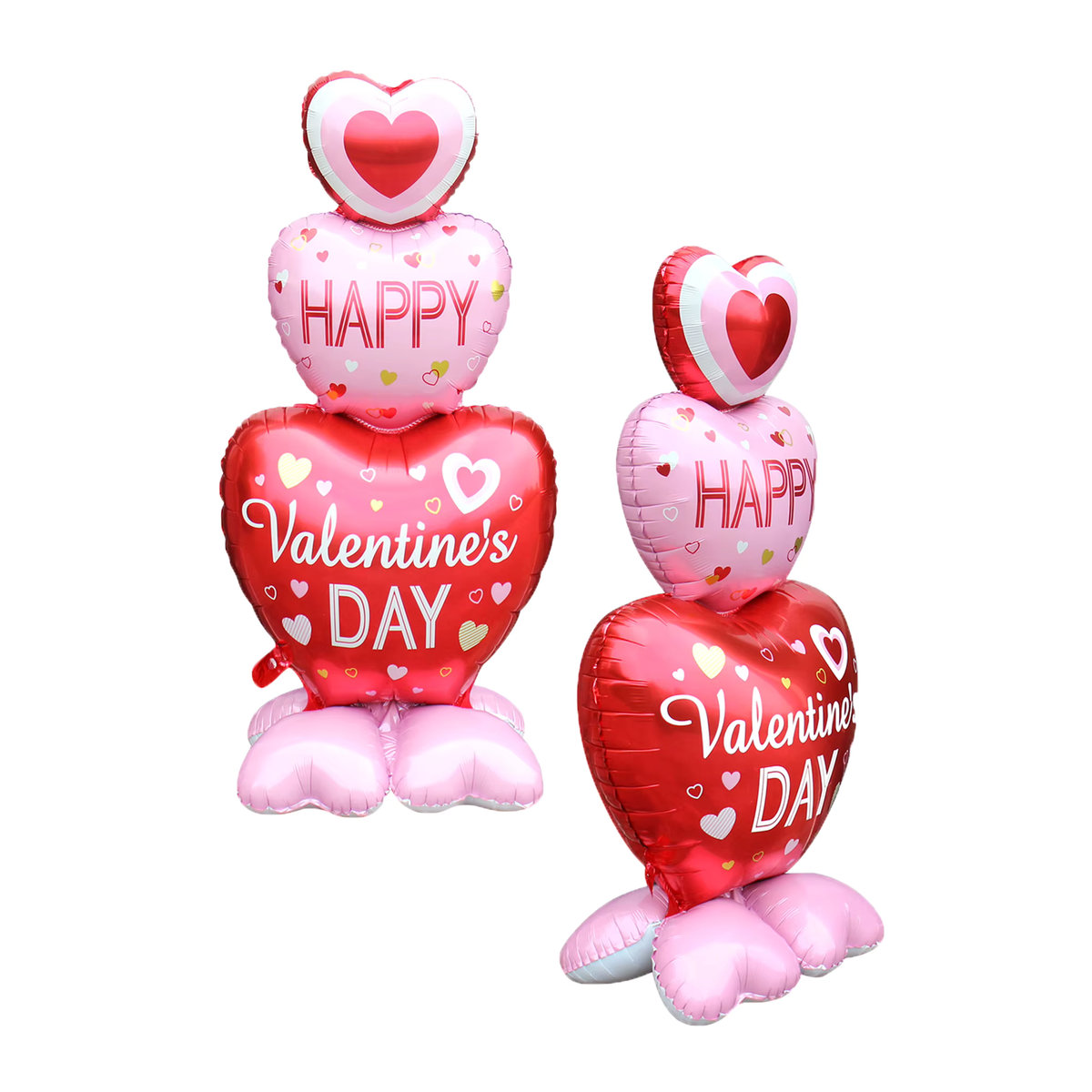 EACH PARTY Herz-zu-Herz Ballon-Set mit Bären-Motiv für Valentinstag und Hochzeit, mehrfarbig - Bild 3
