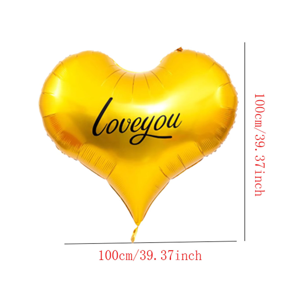 EACH PARTY Herz-zu-Herz Ballon-Set mit Bären-Motiv für Valentinstag und Hochzeit, mehrfarbig - Bild 5