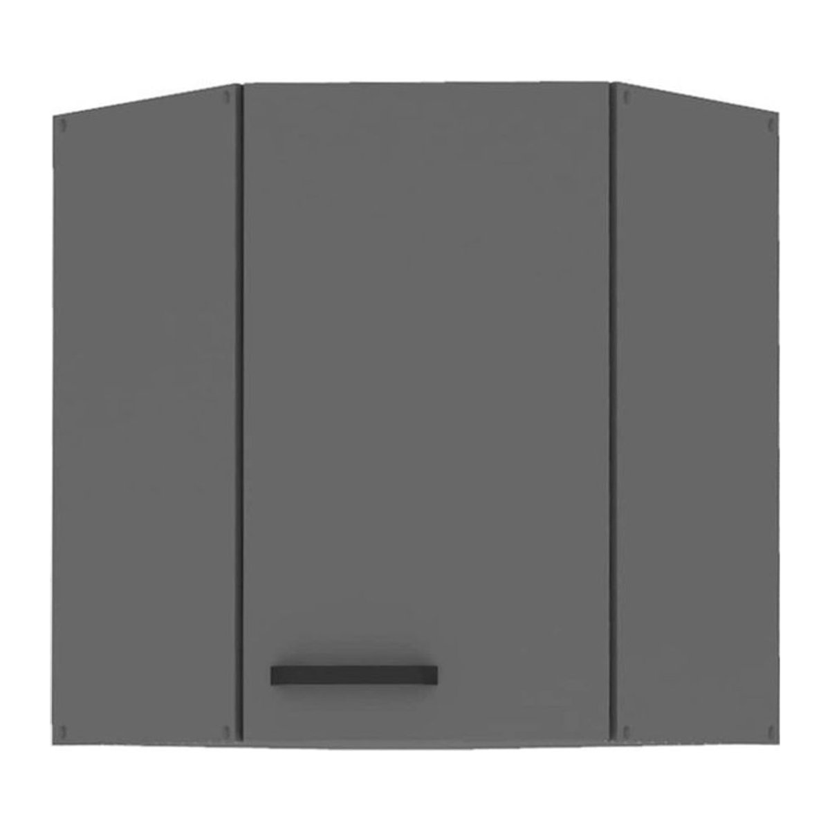 Eckhängeschrank NESSA in Anthrazit mit Drehtüren für deine moderne Küchenzeile, B/T: 60 x 60 cm - Bild 1