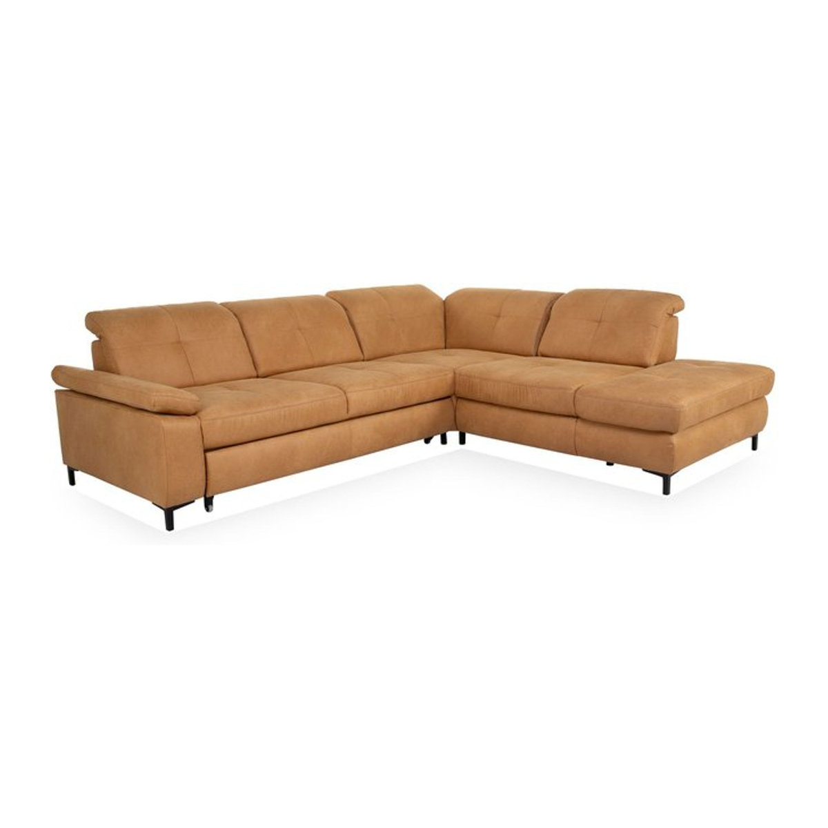 Ecksofa SYSTEMPOLSTER MALOU in Braun mit Stoffbezug, rechtsseitig, B: 302 cm, T: 165 cm - Bild 1