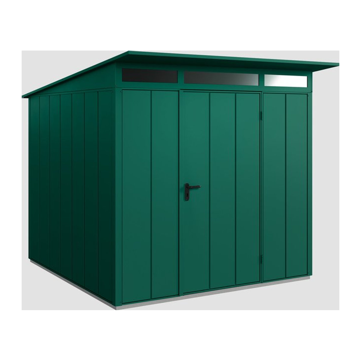Ecostar Gerätehaus Elegant-P aus Metall in Grün B/H/T: 238 x 232,3 x 292 cm - Bild 4