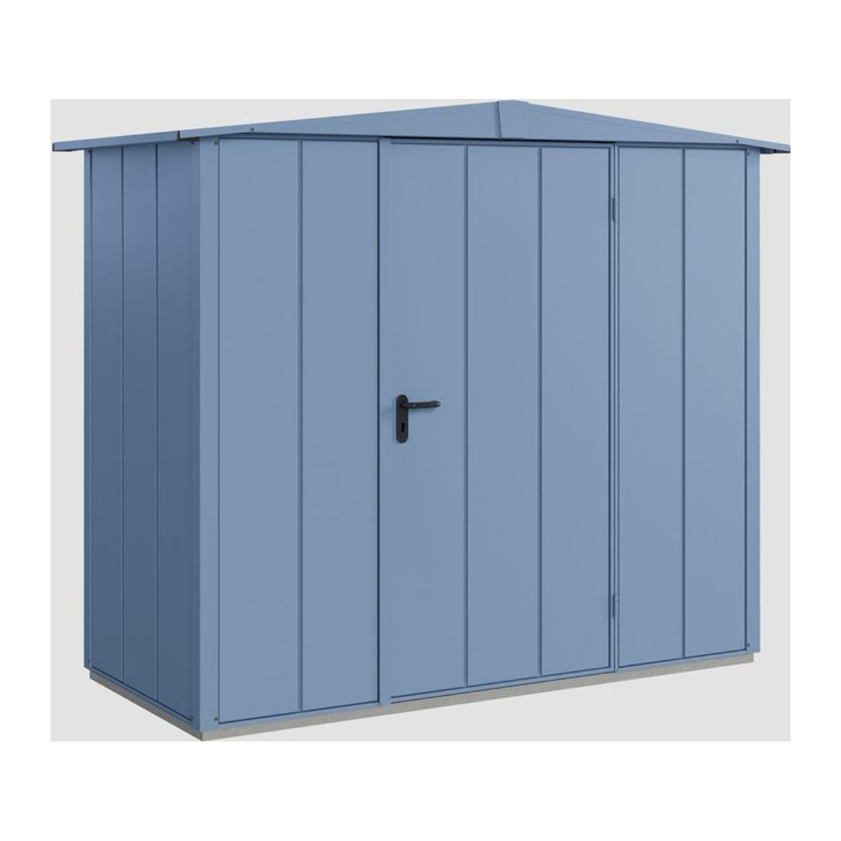 Ecostar Gerätehaus Elegant-S aus Metall in Blau B/H/T: 238 x 216 x 107,8 cm - Bild 2